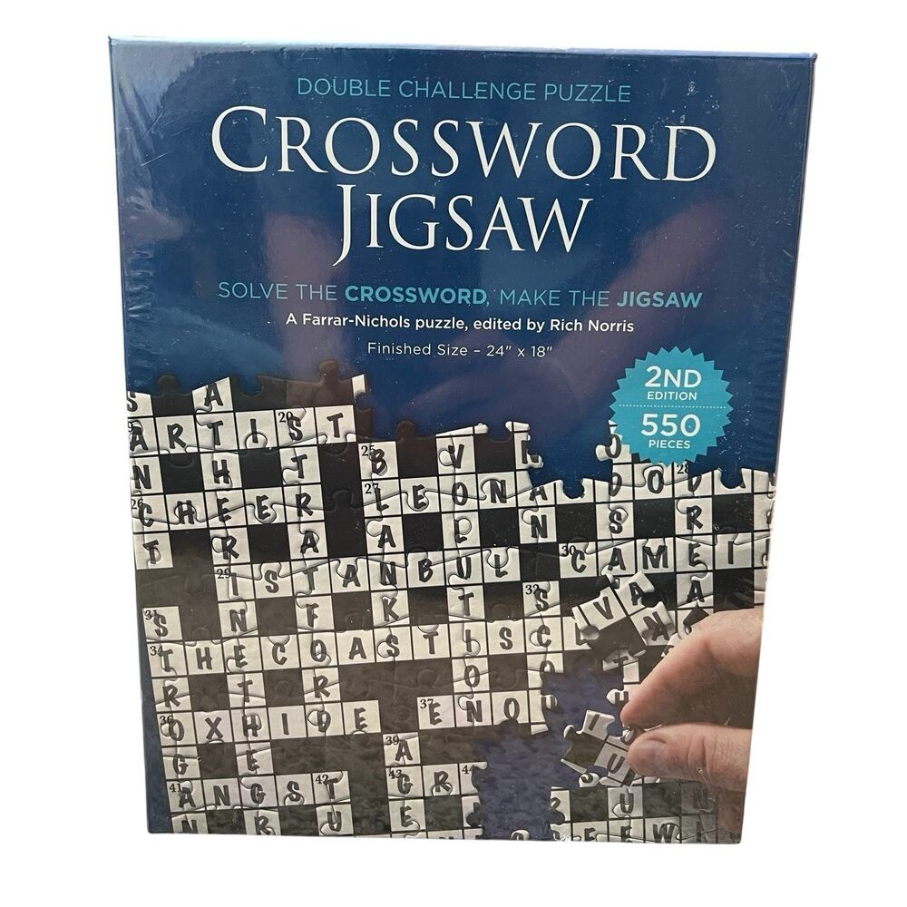 Crossword Jigsaw Puzzle 2nd Edition: 550 Pieces Game Brand NEW Sealed